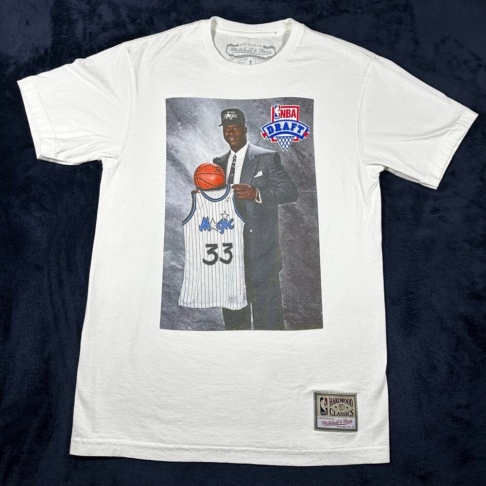Mitchell & Ness NBA Draft SHAQ Orlando Magic TShirt SMALL